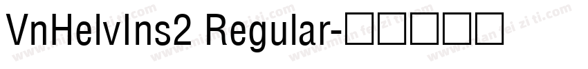VnHelvIns2 Regular字体转换